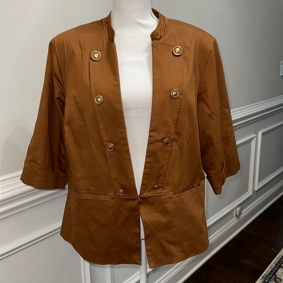 Dress Barn Jackets & Blazers - Dress barn Camel Color Utility Style Blazer Jacket size 2X
